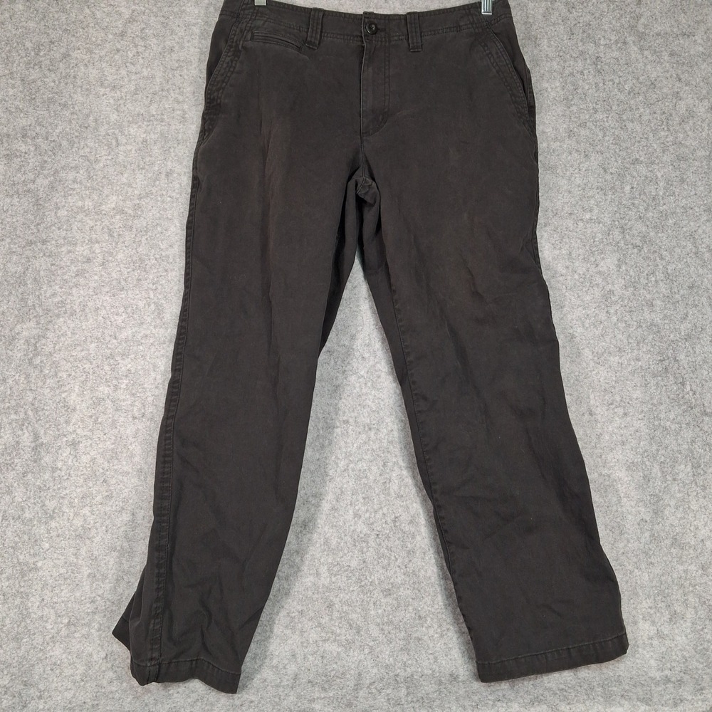 Urban Pipeline Chino Pants Mens 34x30 Black Cotton Straight Leg Casual Chinos